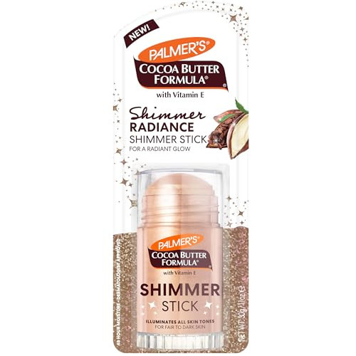 Palmer's Cocoa Butter Formula Body Shimmer Stick with Vitamin E, 1 Oz, Radiant Highlighter Makeup for Body Glow, Provides 48-Hour Moisture, All Skin Tones & Types, Dermatologist Approved | Amazon (US)