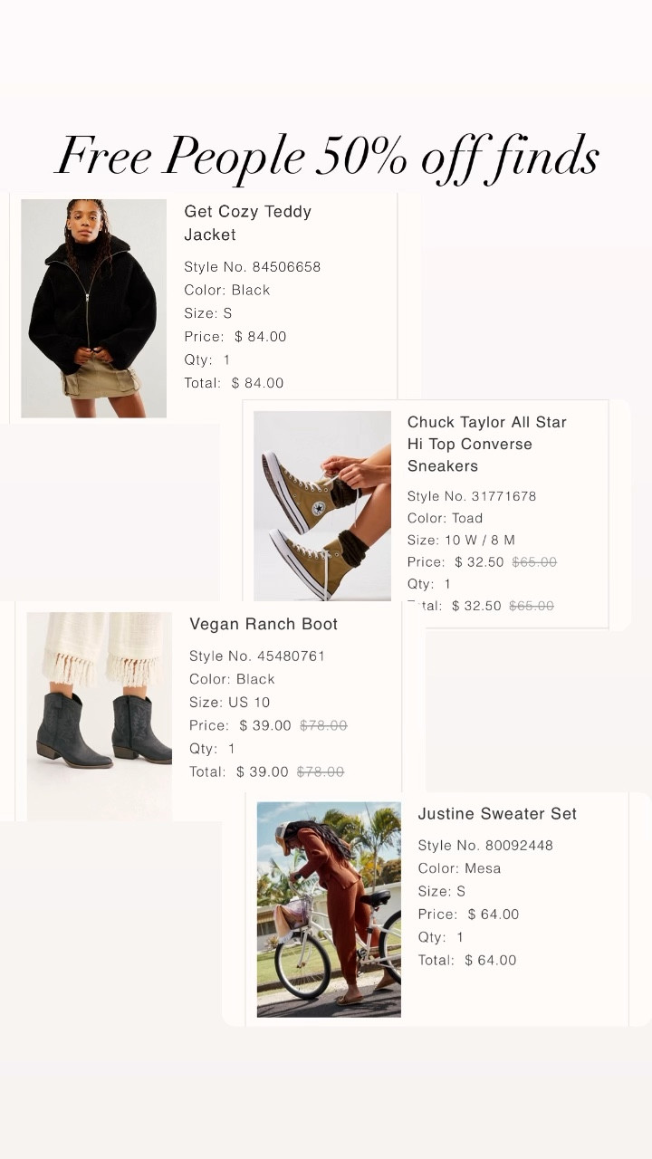 So many 50% off free people items for Black Friday! These are the ones I snagged! 

#LTKCyberWeek