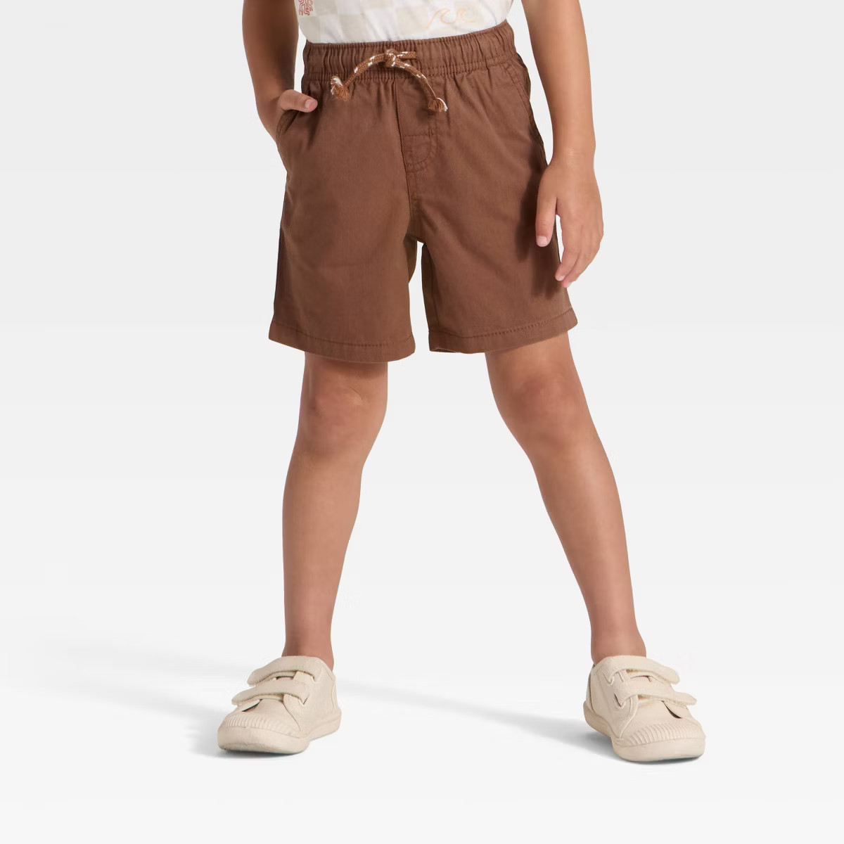Toddler Boys' Pull-On Woven Shorts - Cat & Jack™ Brown | Target