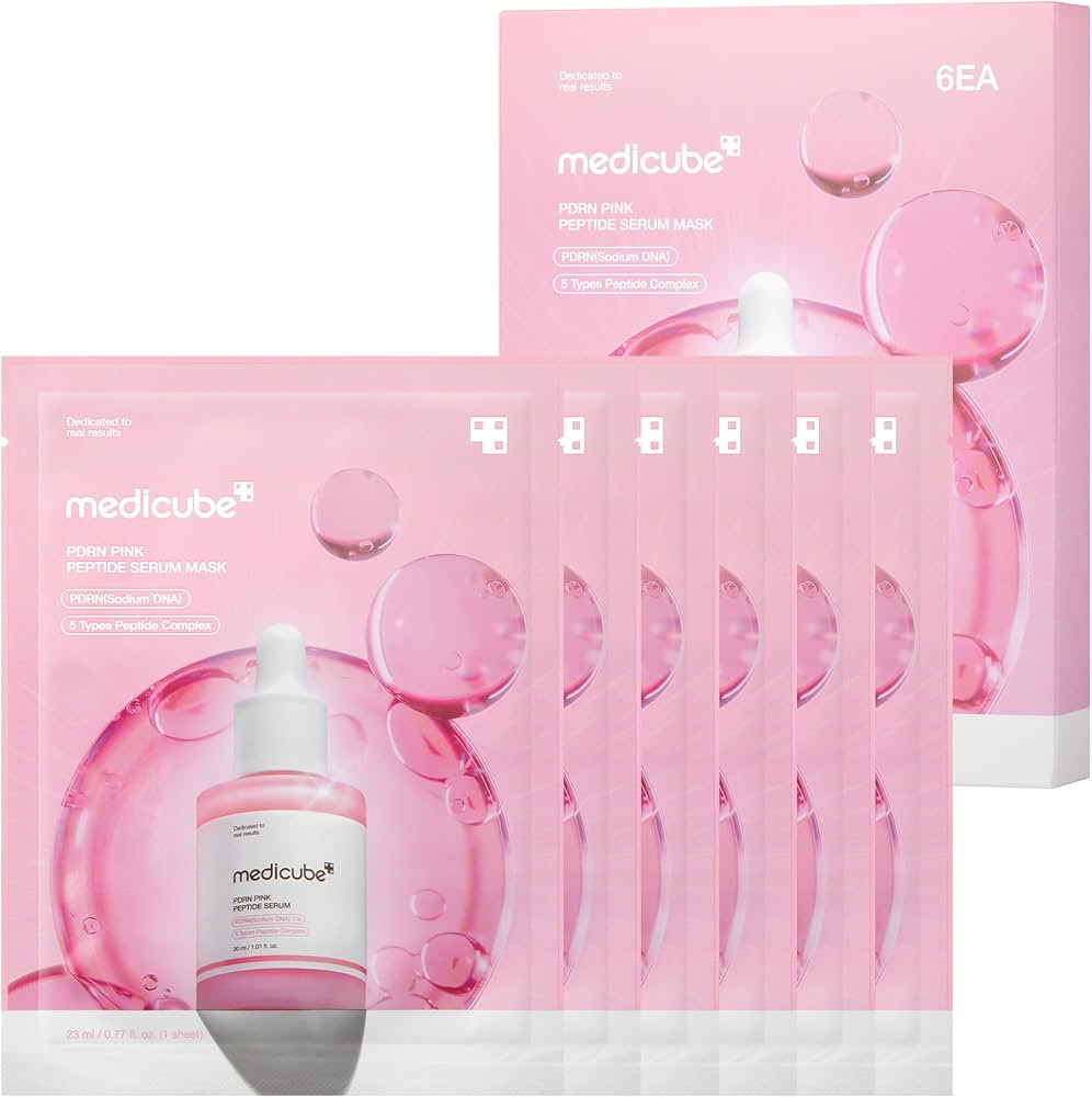 medicube PDRN Pink Peptide Ampoule Sheet Mask 6EA | Amazon (US)