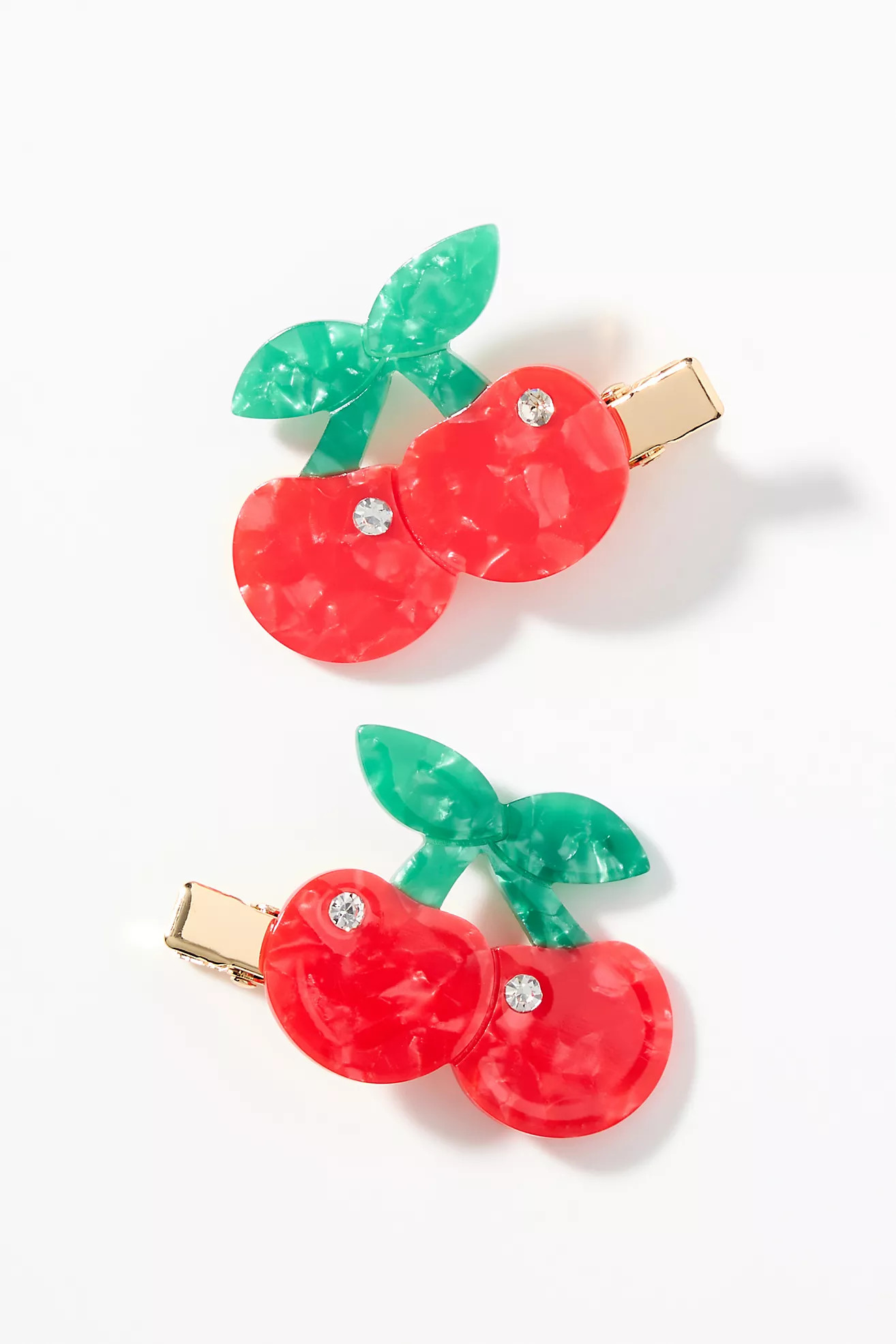 Cherry Crease-Free Hair Clips, Set of 2 | Anthropologie (US)