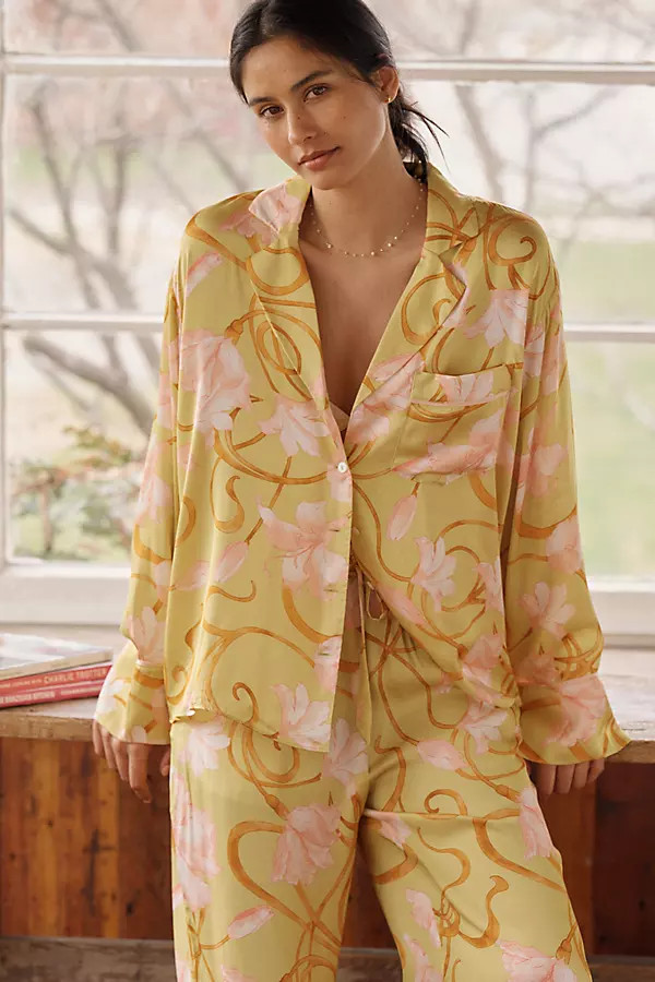Neela Oversized Pajama Shirt in LB Silky | Anthropologie (US)