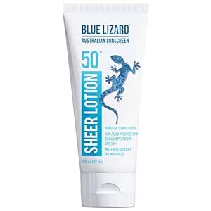 Blue Lizard Australian Sunscreen Sheer Lotion Body, SPF 50+ 3 oz. | Amazon (US)