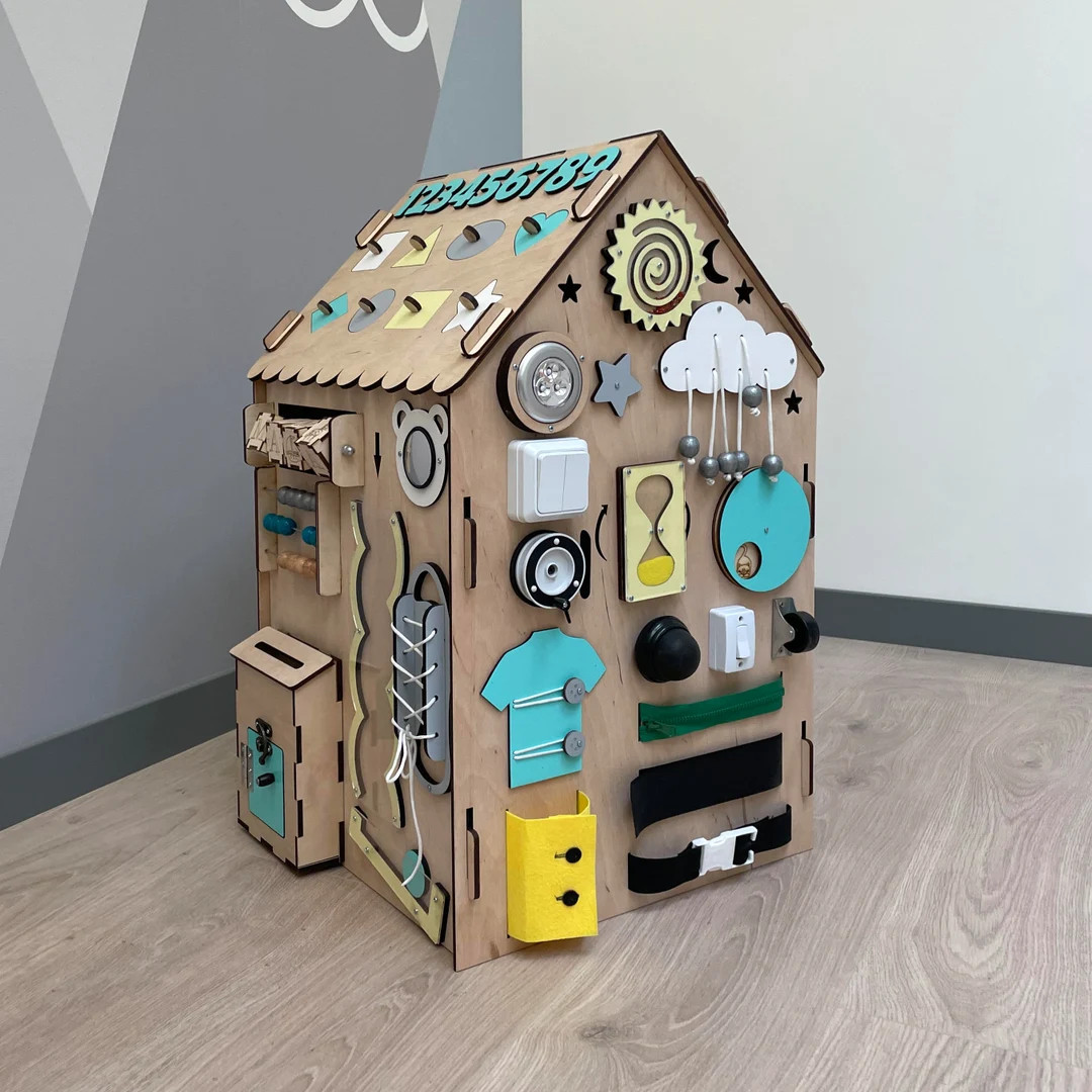 Montessori Baby Toys Busy Board, Custom Gift for Baby, Activity Toys for Todler, Personalized Woo... | Etsy (US)