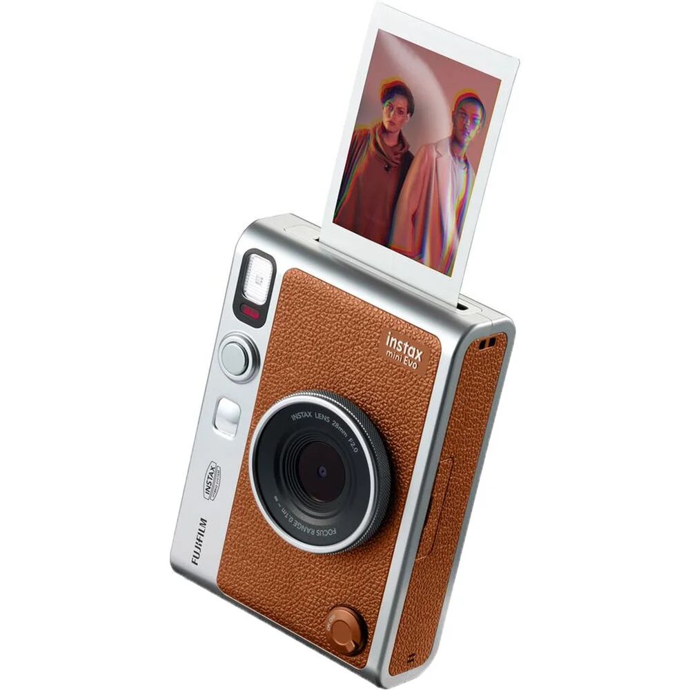 FUJIFILM INSTAX MINI EVO Hybrid Instant Camera | Brown | Walmart (US)