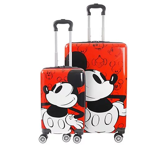 FUL Disney Mickey Mouse Adventure Awaits 2-Piece Luggage Set - QVC.com | QVC