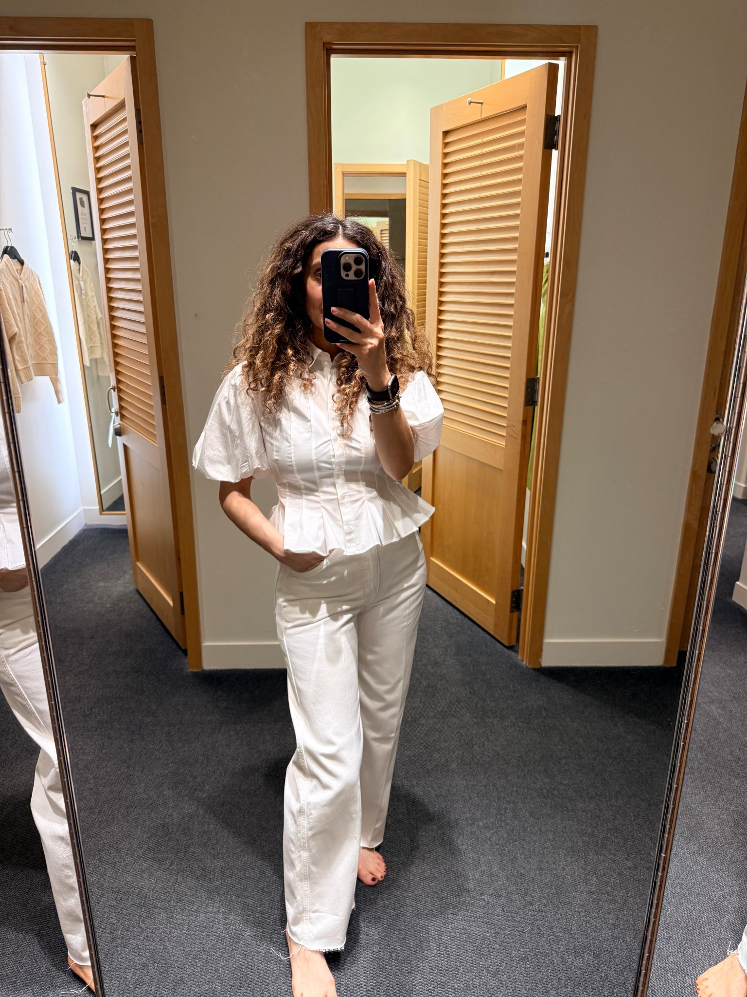 Barrel Jeans. Looks great on and it’s not too wide. Wearing size 27. 

#LTKOver40 #LTKSaleAlert #LTKWorkwear