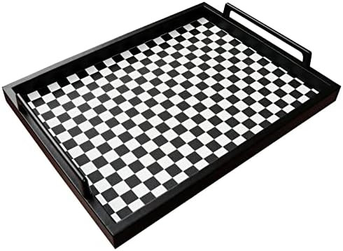 MCBZ Living Room Decorative Coffee Table Tray, Kitchen Bedroom Serving Coffee Tray，Leather Tray... | Amazon (US)