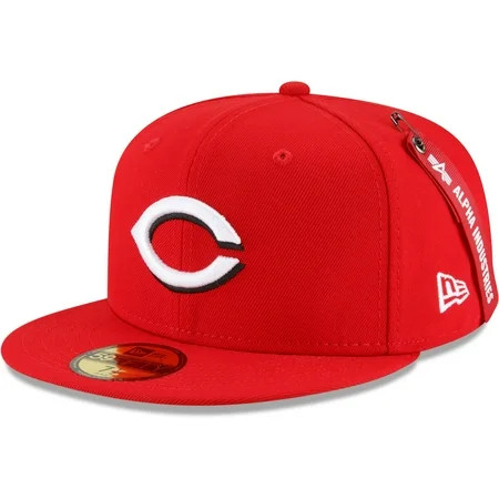 Men s New Era x Alpha Industries Red Cincinnati Reds 59FIFTY Fitted Hat | Walmart (US)