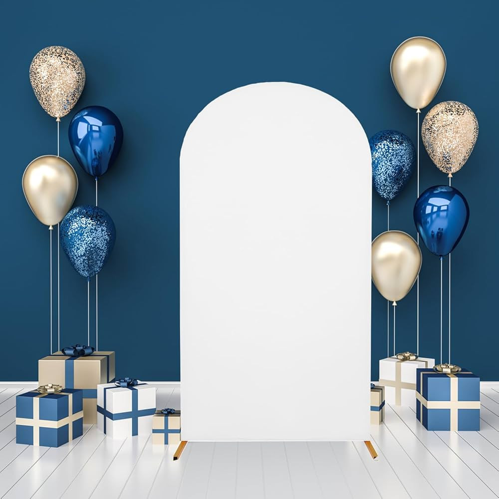6.6 FT Wedding Arch Cover Spandex Fitted Arch Cover for Round Top Chiara Arch Backdrop Stand Cove... | Amazon (US)
