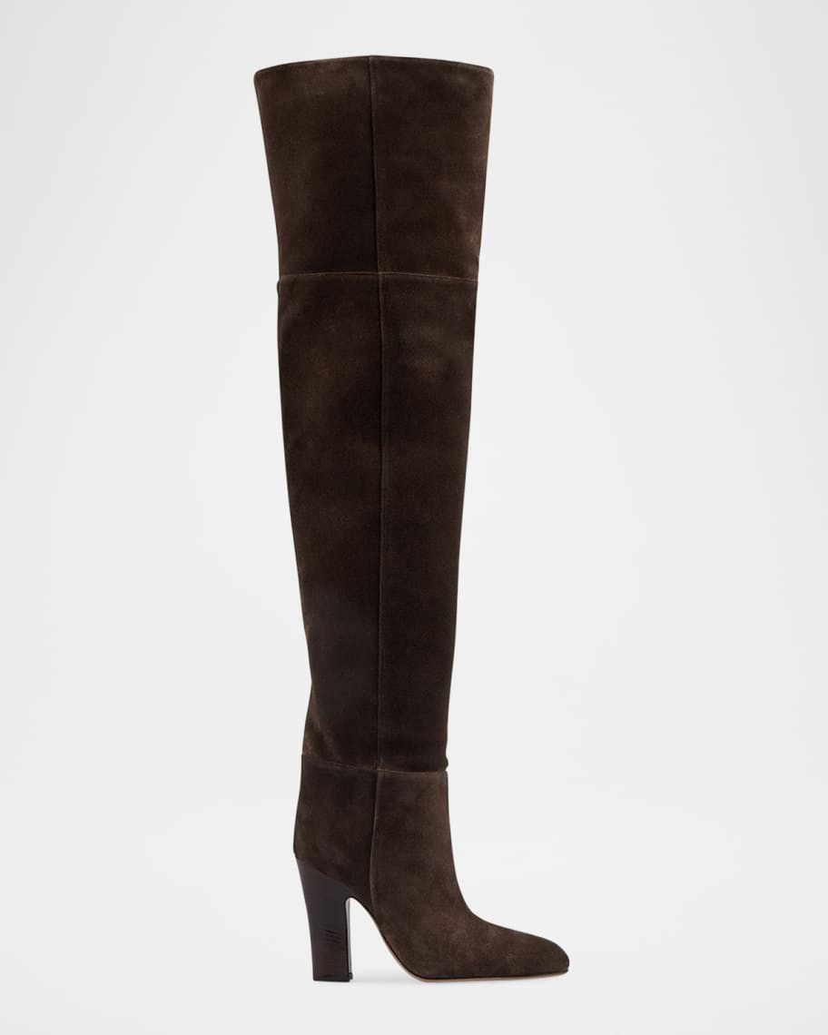 Paris Texas Lavinia Suede Over-the-Knee Boots | Neiman Marcus
