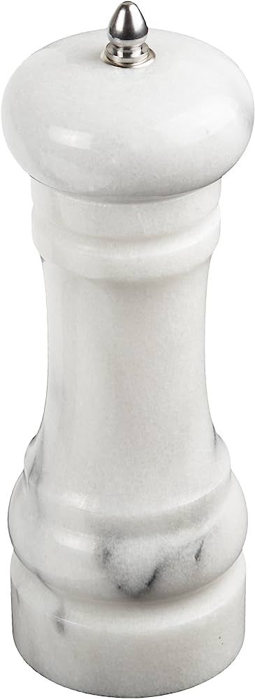Creative Home Natural Marble Stone Pepper Spice Grinder, 2-3/8" Diam. x 6" H, Off-White (patterns... | Amazon (US)
