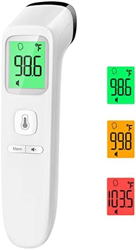 Non-contact Thermometer for Adults and Kids, Digital Forehead Thermometer with Fever Alarm, Silen... | Amazon (US)