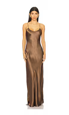 NILI LOTAN Cami Gown in Taupe from Revolve.com | Revolve Clothing (Global)