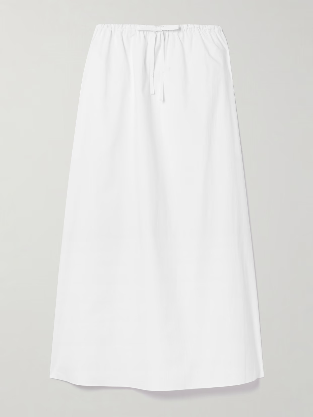 Matteau - Organic Cotton-poplin Midi Skirt - White | NET-A-PORTER (US)