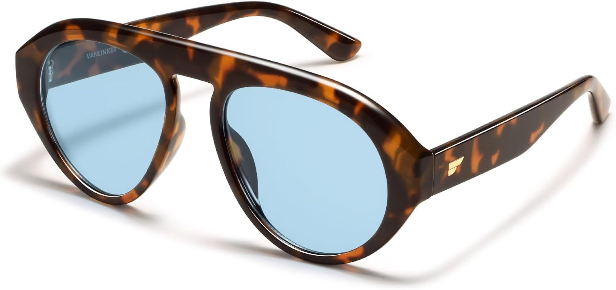 VANLINKER Retro Oversized Aviator Sunglasses for Women Men VL9932 | Amazon (US)