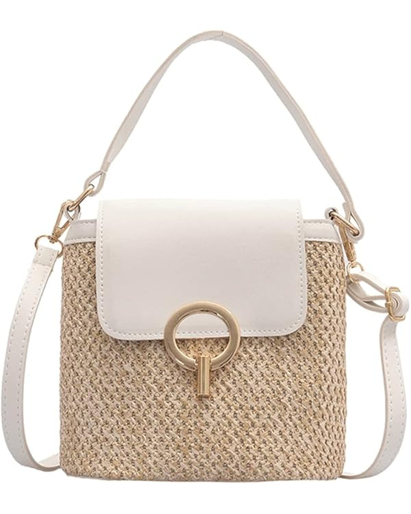 Crossbody Bag for Women Straw Beach Bag Hobo Bag Satchel Bag Tote Handbags Travel Bag Cute Evenin... | Amazon (US)