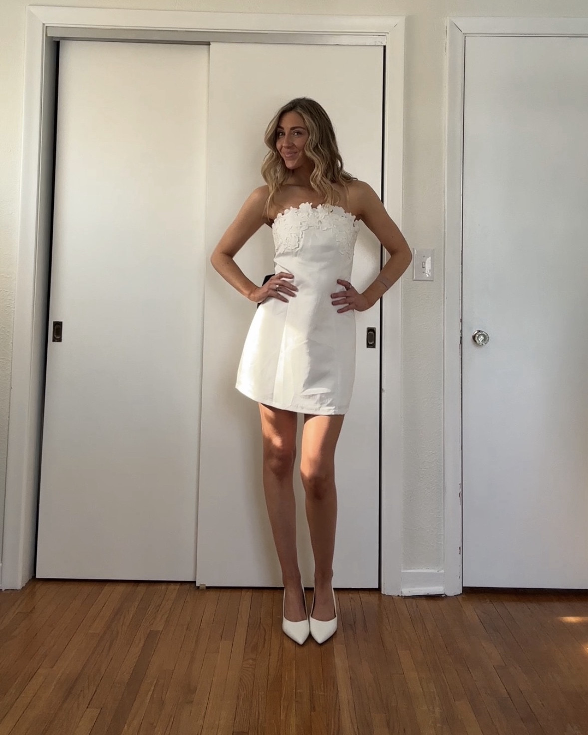✨ The perfect little white dress for graduation, bridal events, and wedding season 🤍

This lace detail mini dress is classy, flattering, and effortless all in one. The fitted silhouette with soft floral appliqué makes it ideal for graduation photos, bridal showers, rehearsal dinners, engagement parties, and summer weddings. Lightweight, feminine, and easy to dress up with heels or keep casual with sandals for daytime events.

If you’re looking for a chic white dress that works for graduation outfits and wedding season looks, this one is a total wardrobe staple 🤍

#LTKTall #LTKU #LTKWedding
