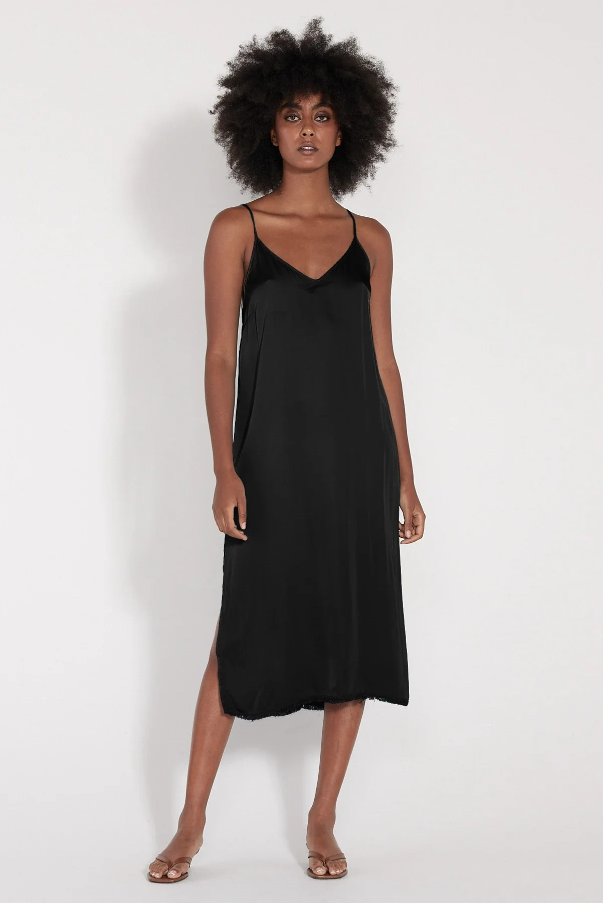 Black Slip Dress Black / Size 1 / Z232-8801 | Raquel Allegra
