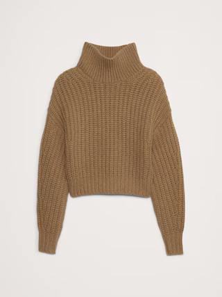 Italian Merino-Blend Cropped Sweater | Banana Republic (US)