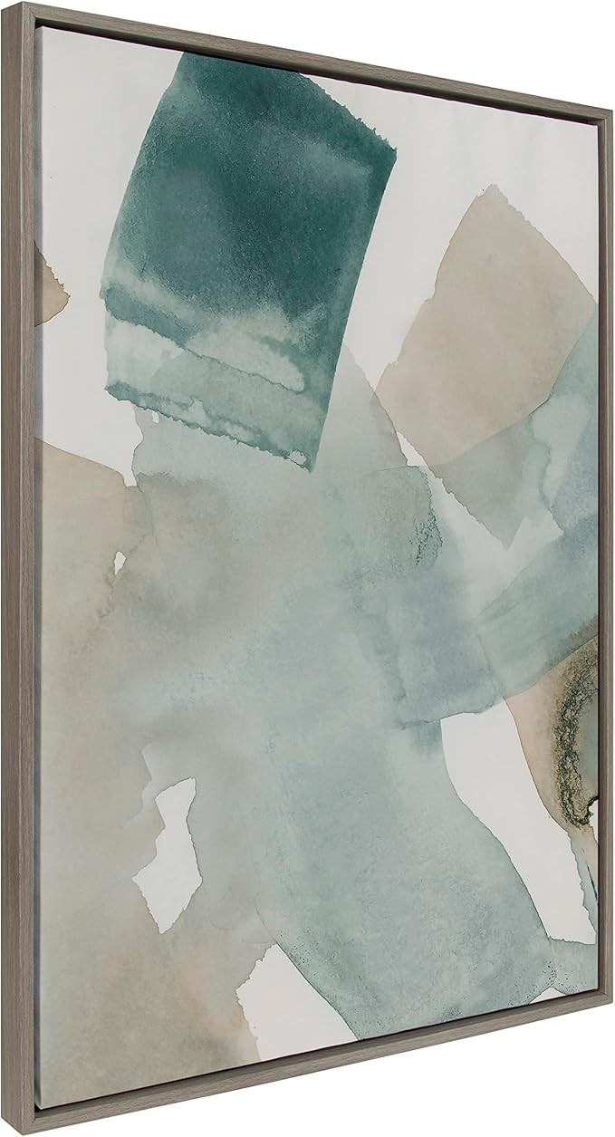 Kate and Laurel Sylvie Color Exploration II Framed Canvas Wall Art by Amy Lighthall, 28x38 Gray, ... | Amazon (US)