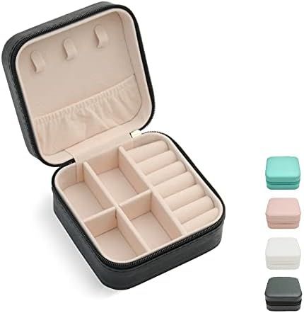 Mini Jewelry Travel Case,Small Travel Jewelry Organizer, Portable Jewelry Box Travel Mini Storage... | Amazon (US)