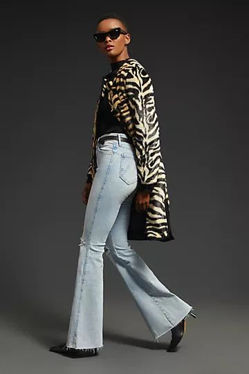 MOTHER The Super Cruiser High-Rise Flare Jeans | Anthropologie (US)