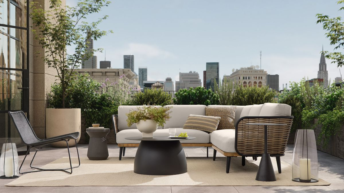 Woven Two-Tone Indoor/Outdoor Pillow | West Elm CA