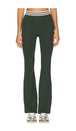 Splits59 Raquel Active Rib Flare Legging in Dark Green. - size L | Revolve Clothing (Global)