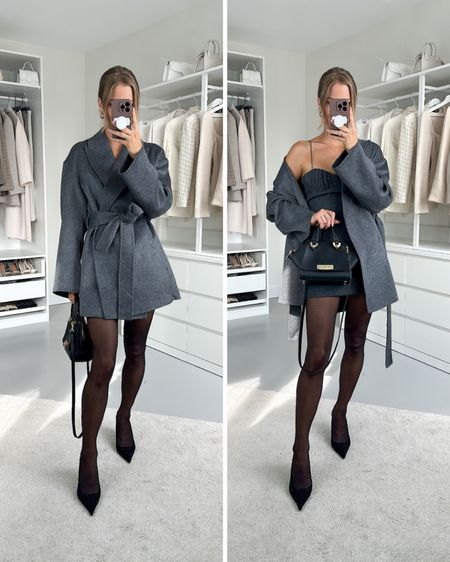 Wearing coat and dress in xs. The dress runs small around the chest so perfect for when you have a smaller chest. I’m 75C but need to size up to an S while xs is perfect around the waist/hips. Read the size guide/size reviews to pick the right size.

Leave a 🖤 to favorite this post and come back later to shop

mini dress, grey dress, belted coat, wool coat, slingbacks, grey coat, fall styles, fall outfit 

#LTKSeasonal #LTKstyletip #LTKeurope