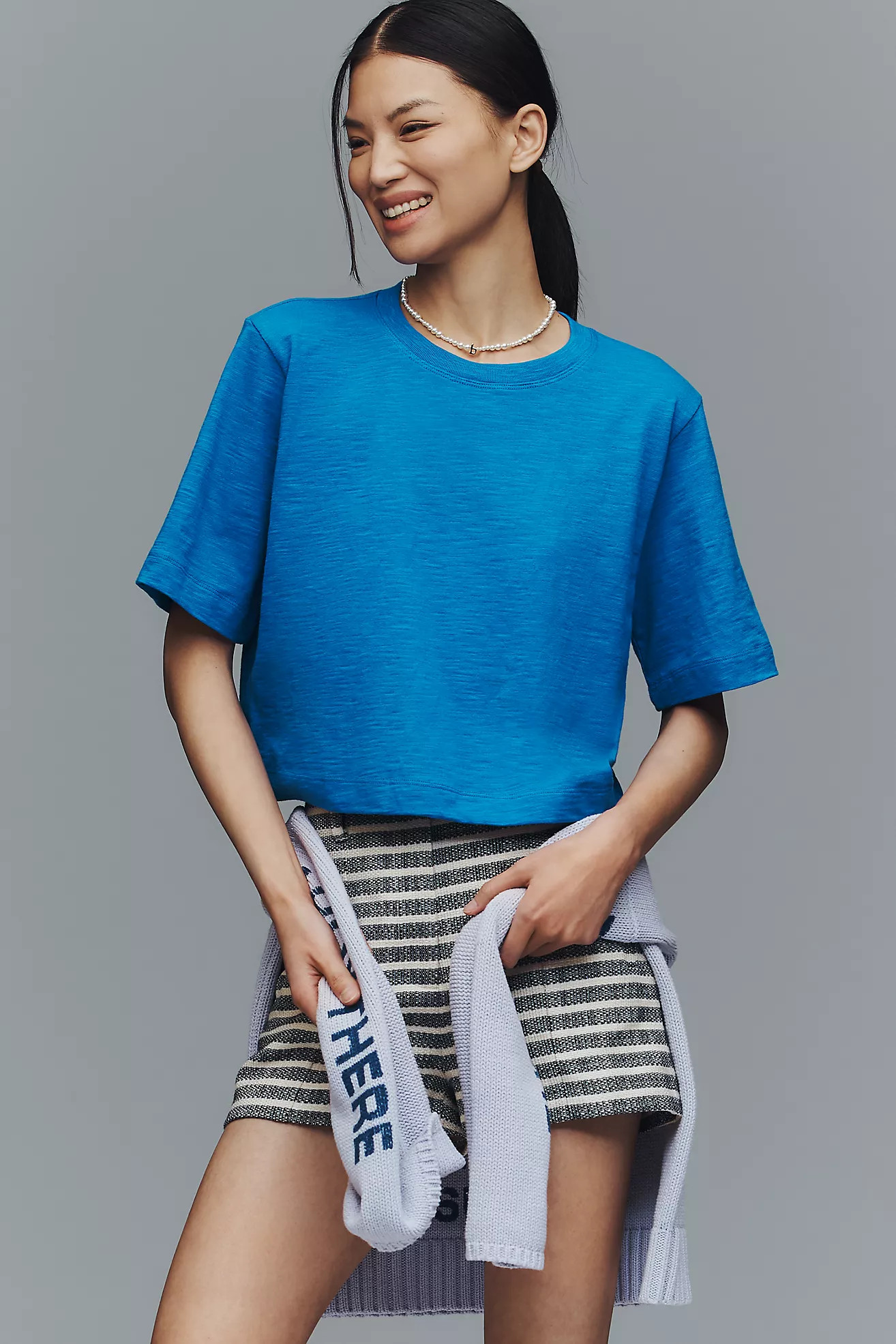 Maeve Corey Cotton Boxy Tee | Anthropologie (US)