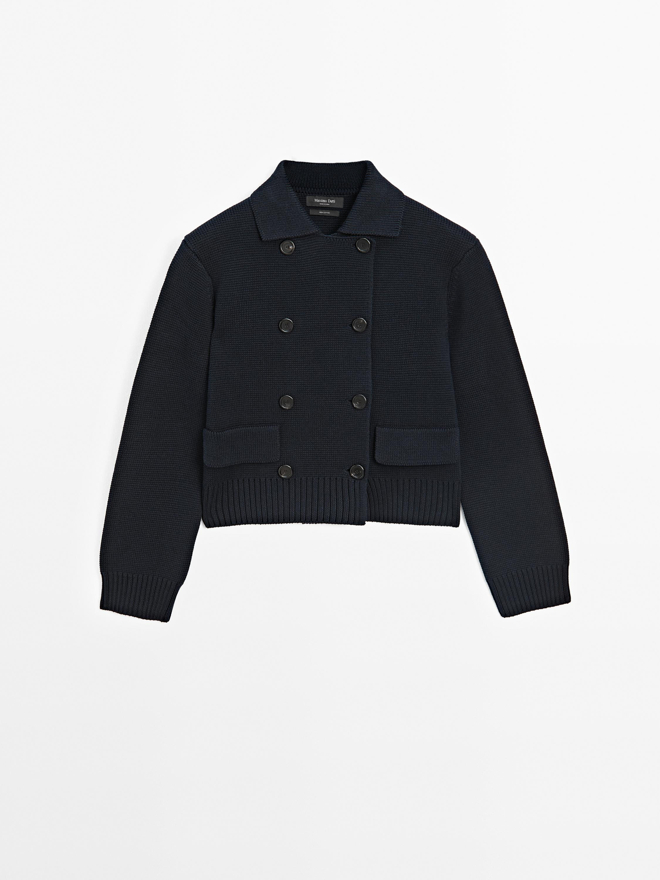 Double-breasted Milano knit cardigan £89.95 | Massimo Dutti UK