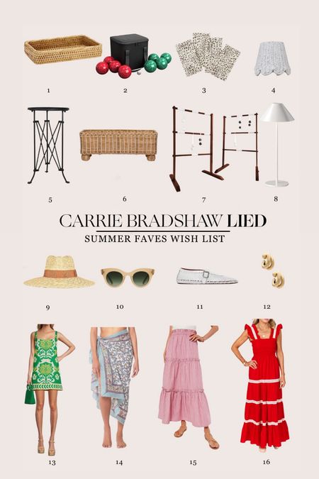 Summer wish list - outdoor games are definitely top of list! Full list and what I’ve bought and love on CarrieBradshawLied.com -