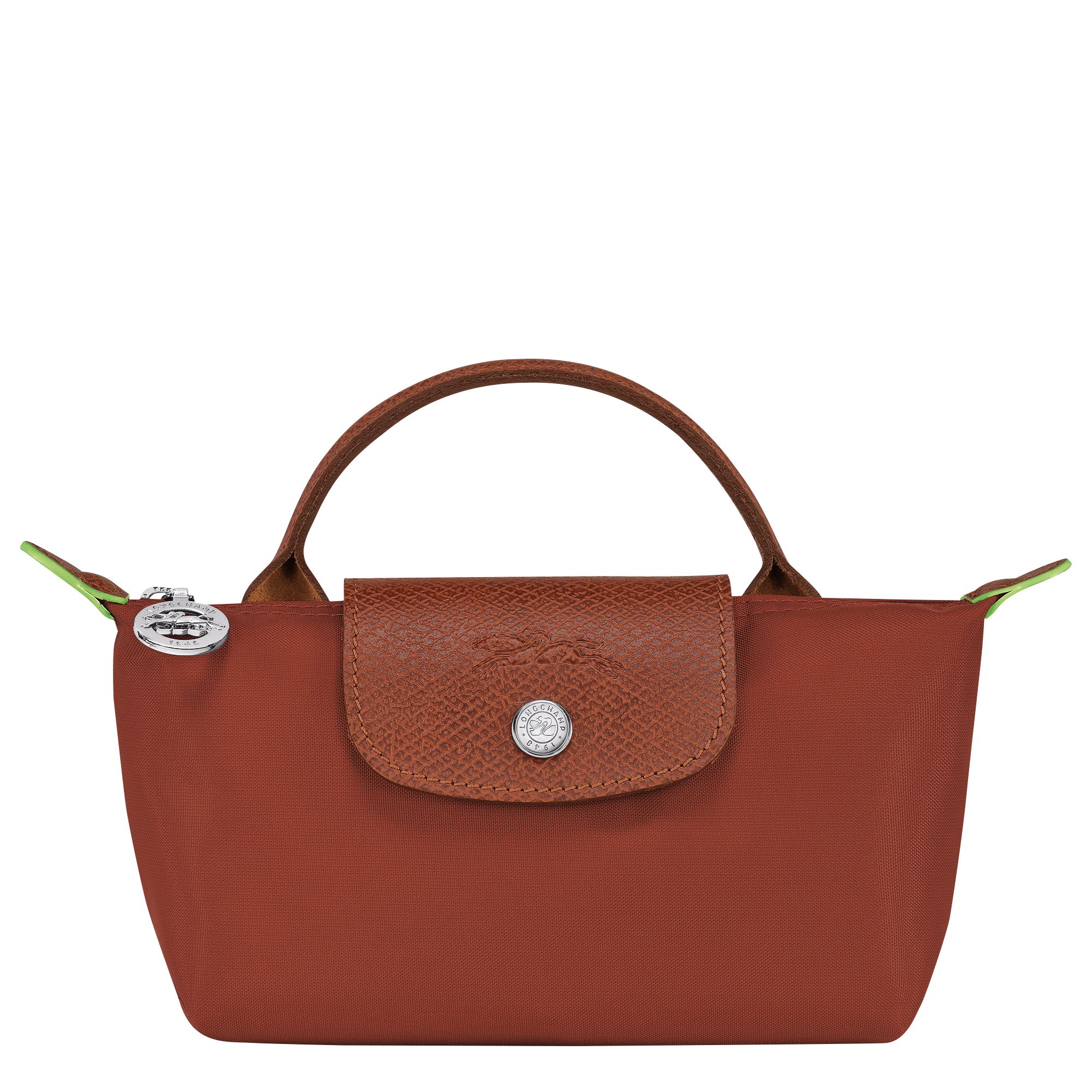 Le Pliage Green Pouch with handle | Longchamp