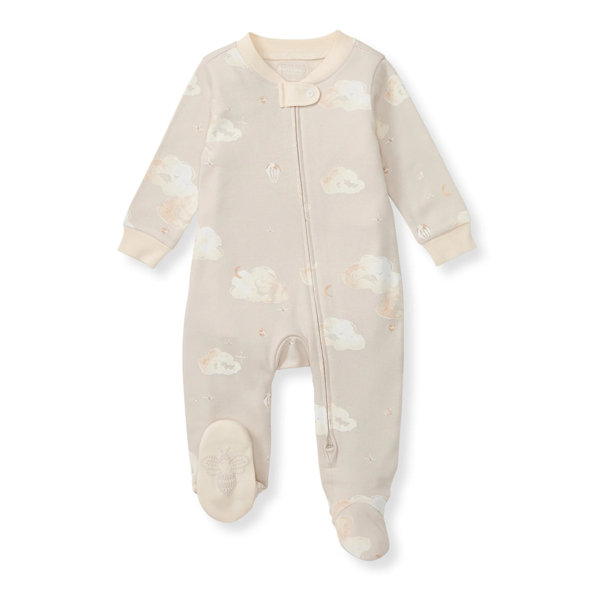 Good Night Sky Organic Cotton Sleep & Play - Limestone | Burt's Bees Baby