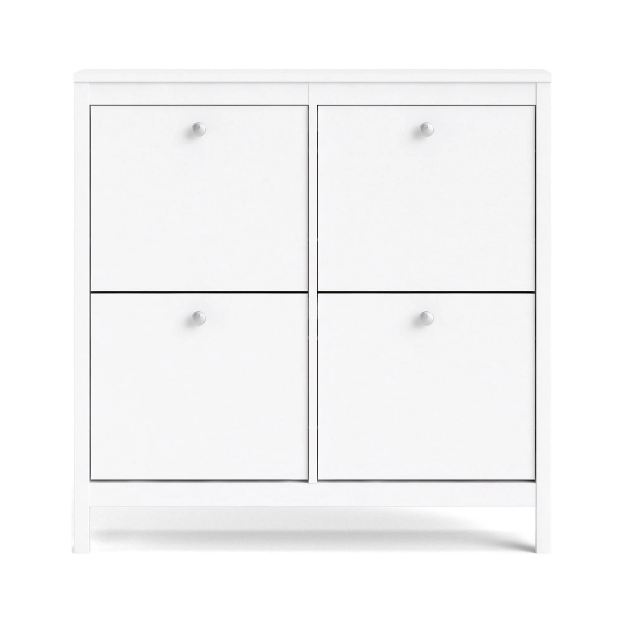 Madrid 4 Drawer Shoe Cabinet for bedroom or hallway, White | Walmart (US)