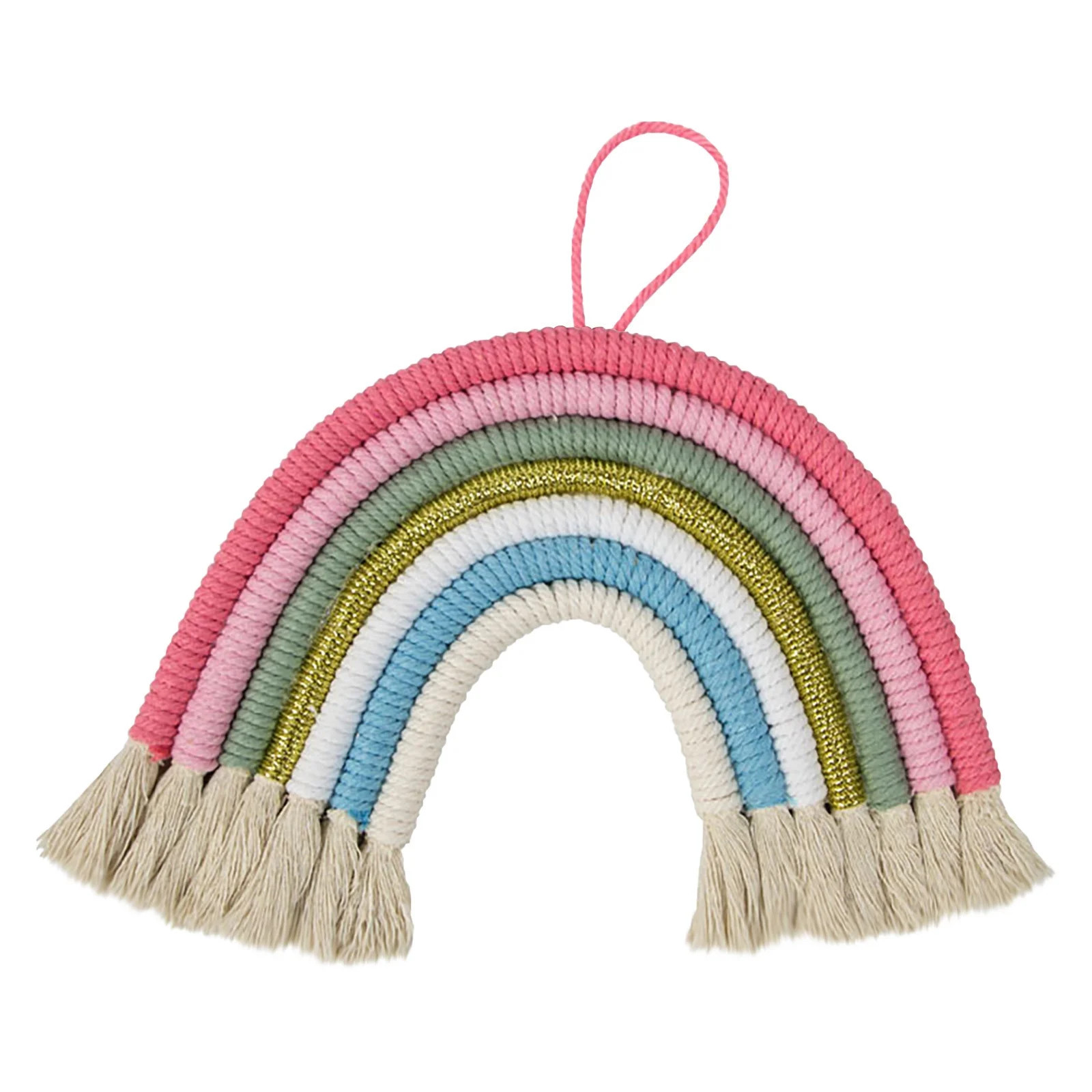 Dvkptbk Hanging Ornaments Home Woven 7-color Tapestry Hand Woven Tassels Decorative Wall Hanging ... | Walmart (CA)