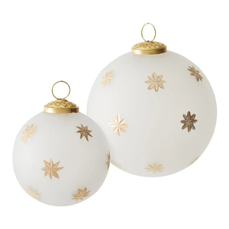4" Gold Star Ornament | Linen & Flax Co