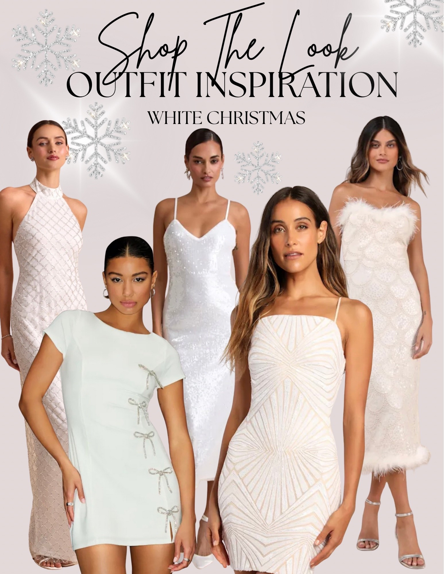 White Christmas evening dresses. White sequin dress. Mini dress with rhinestone bows. New years eve or wedding guest dress.

#LTKPetite #LTKHoliday #LTKWedding