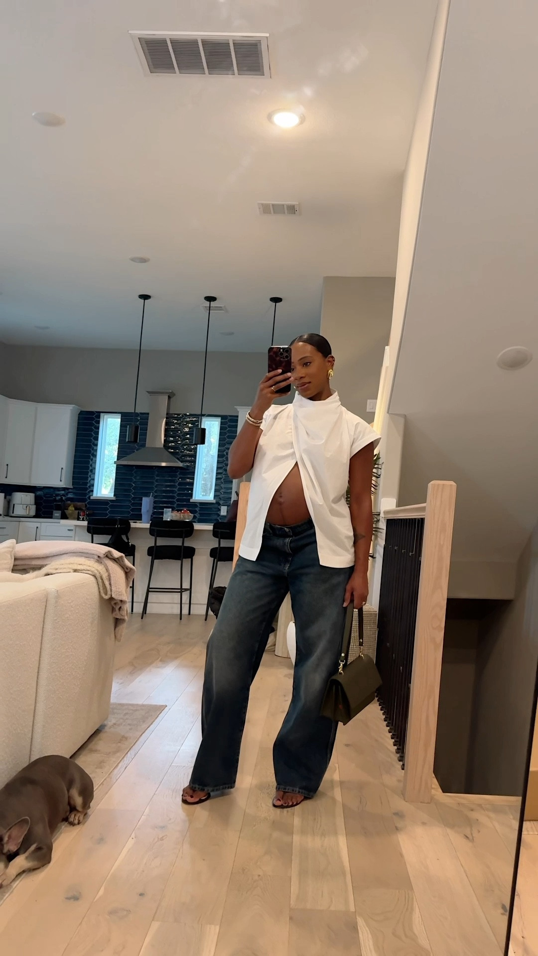 I went on a scavenger hunt to find this top in stores…it’s now sold out but available in navy! 

#LTKBump #LTKStyleTip