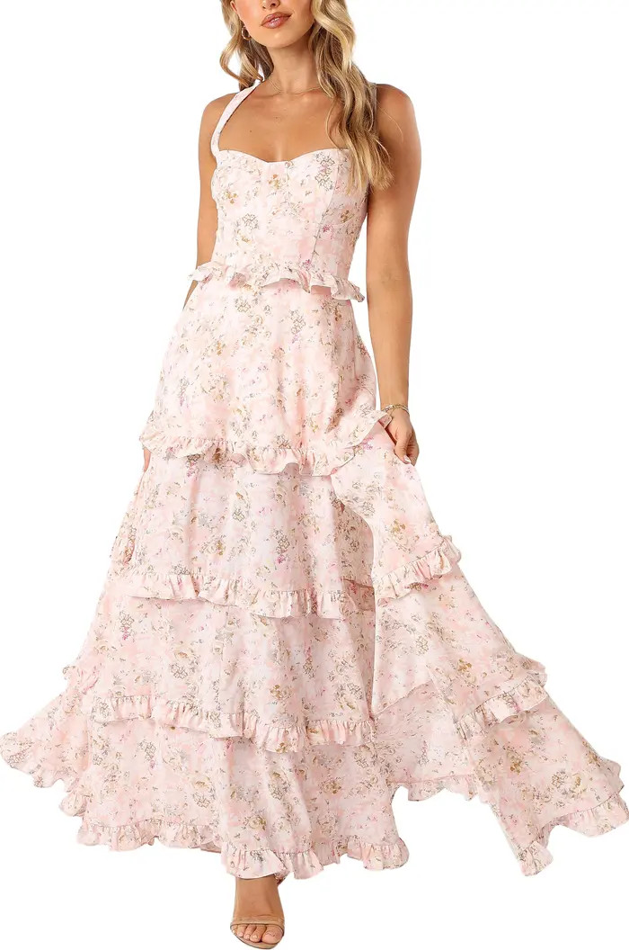 Lillee Floral Print Tiered Maxi Dress | Nordstrom