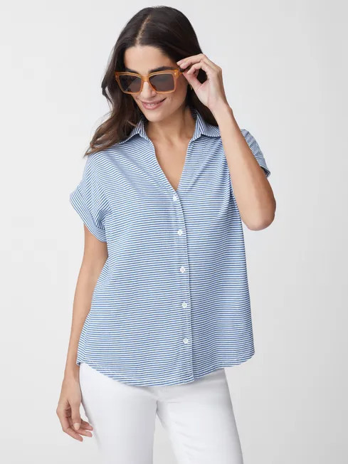 Doone Shirt in Stripe | J.McLaughlin