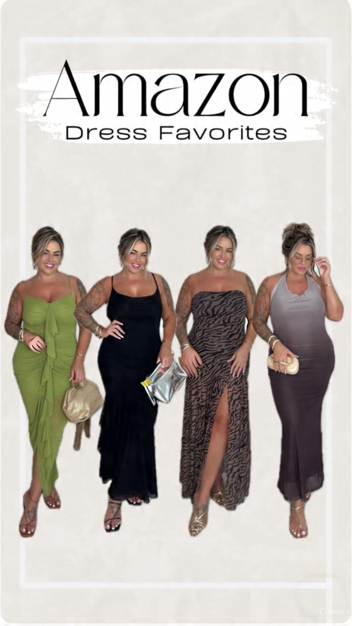 All the dresses are size (L)

#AmazonFashion
#AmazonFinds
#AmazonDress
#AmazonStyle
#AmazonFavorites
#AmazonSummerStyle
#AmazonMidsize


#LTKvlog #LTKMidsize #LTKgrwm