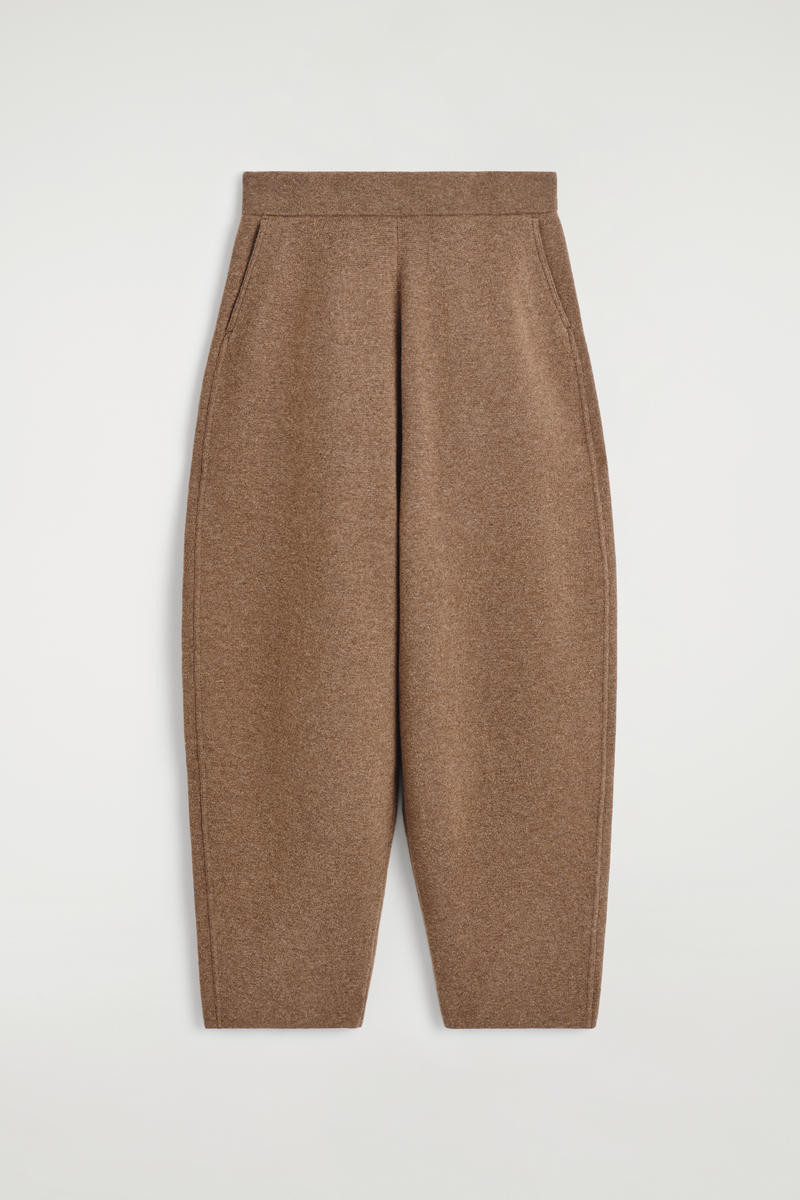 Merino Wool Barrel-Leg Pants | COS (US)