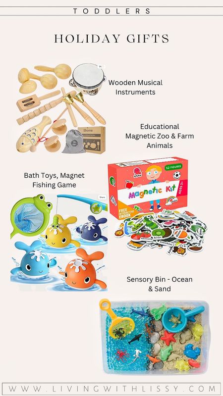 Wooden musical set, wooden instruments, wooden musical instruments, baby musical toys, toddler musical toys, magnetic fishing game, baby bath toys, toys for kids, gifts for kids, toddler gifts, gifts for toddlers, bathtub toys, foam magnets for toddlers, refrigerator magnets for kids, educational toys for kids, educational toys, sensory bin, imaginative play, sensory toy, fine motor toys

#LTKunder50 #LTKkids #LTKGiftGuide