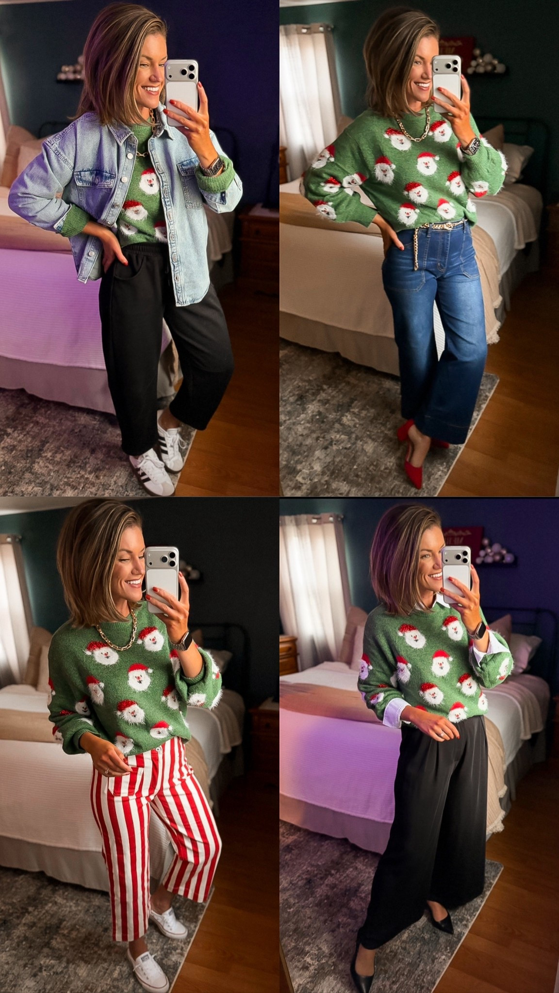 4 ways to get use out of that festive sweater in your closet  

#LTKHoliday #LTKSeasonal