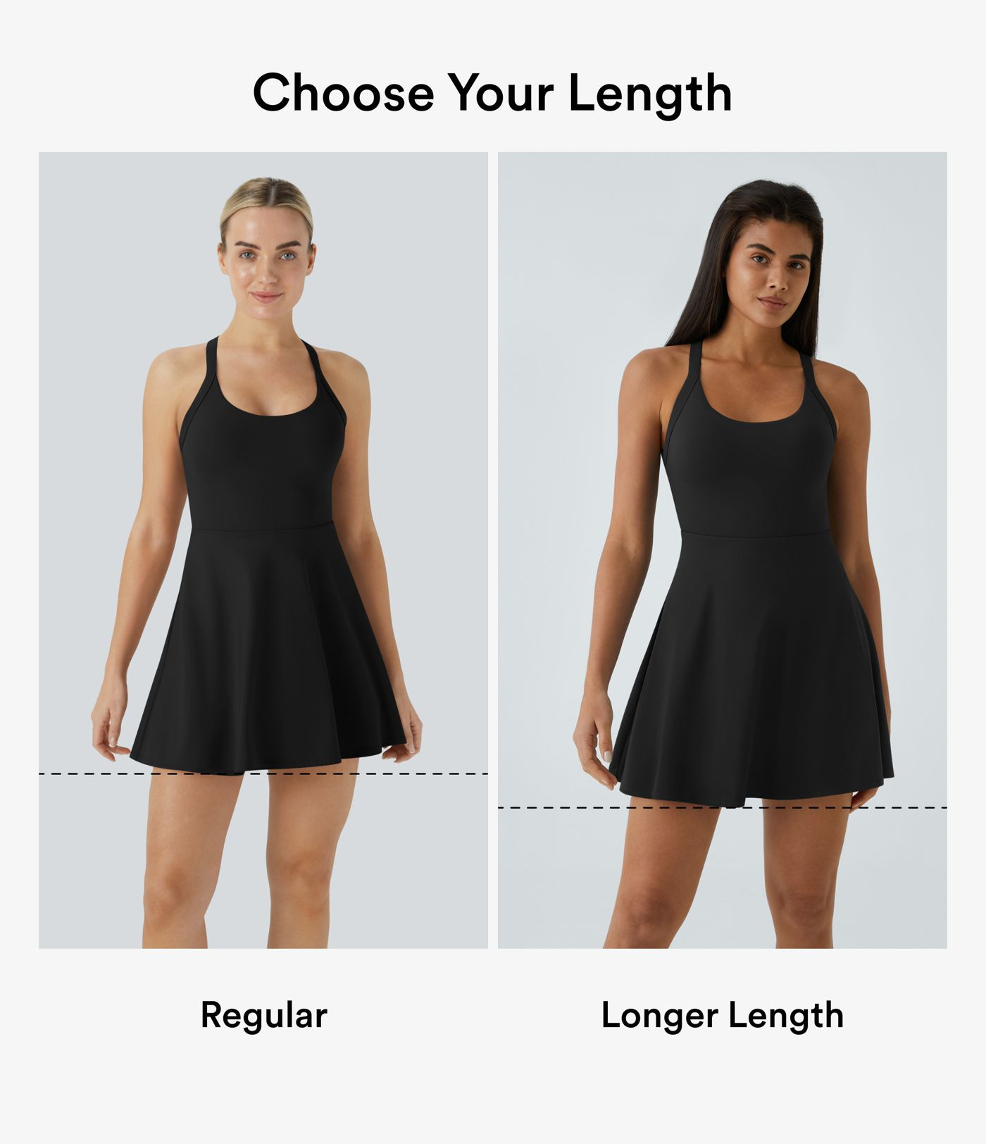 Women\u2019s SoftlyZero\u2122 Airy Backless Twisted Flare Low Support Dance Active Dress-Longer L... | HALARA