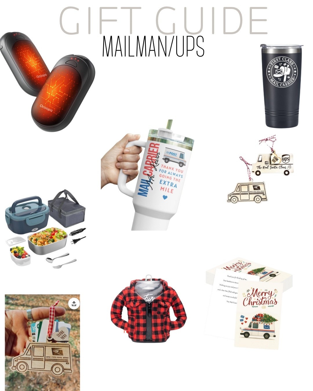 Mail Man/ UPS driver gifts 

#LTKGiftGuide #LTKHoliday #LTKSeasonal