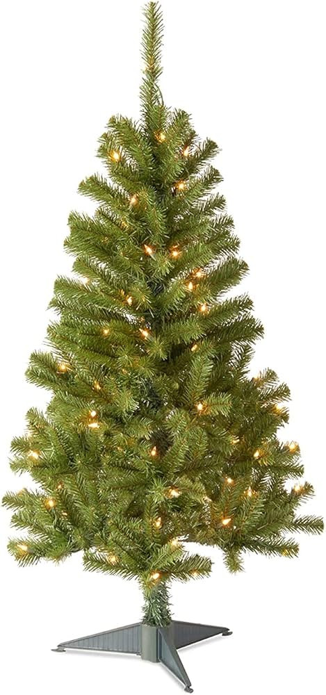 National Tree Company Pre-Lit Artificial Full Christmas Tree, Green, Canadian Fir Grande, White L... | Amazon (US)