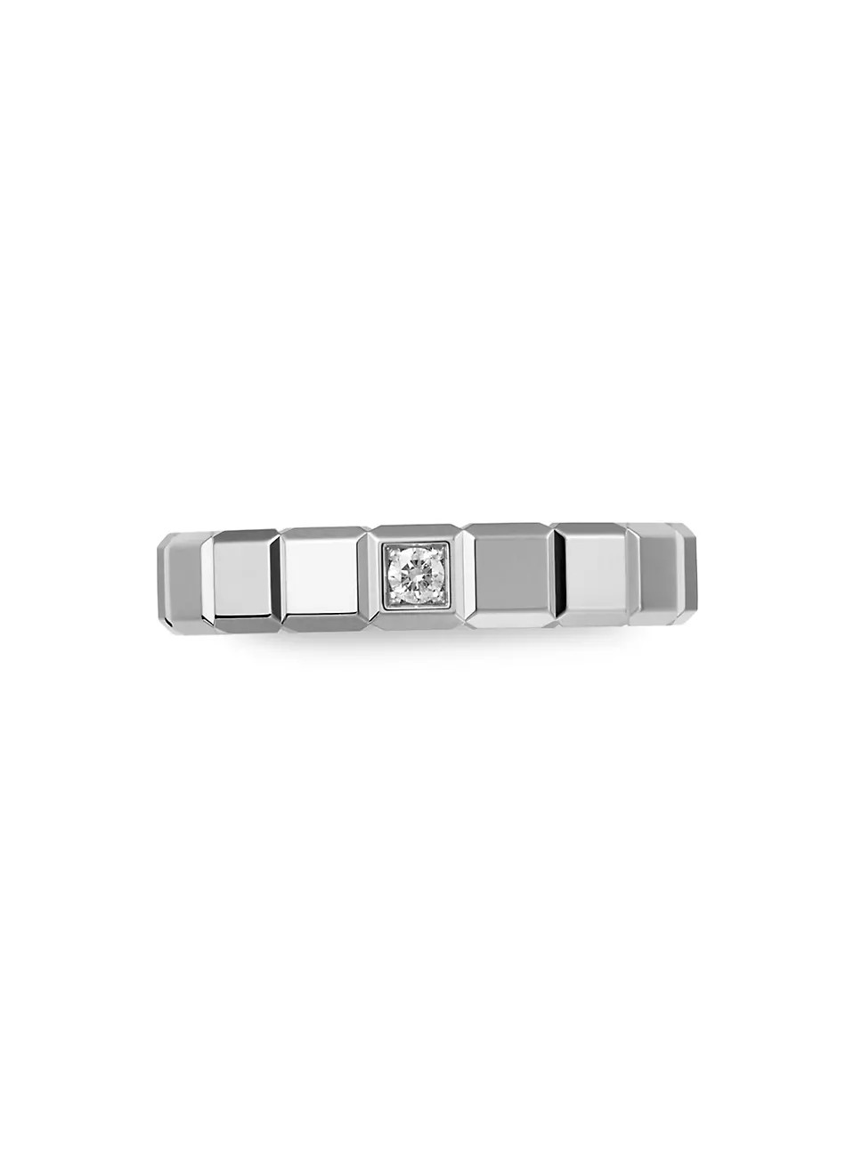 18K White Gold & Diamond Ice Cube Ring | Saks Fifth Avenue